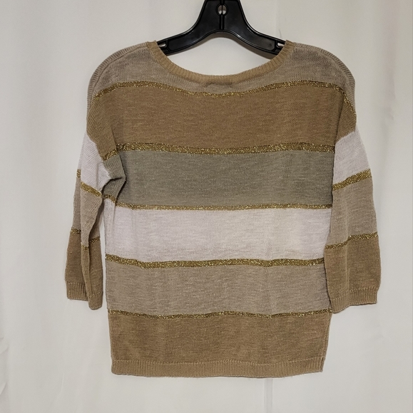 Charter Club Women's 3/4 Sleeve Multi-Colored Sweatshirt Size Small Petite - Picture 6 of 6